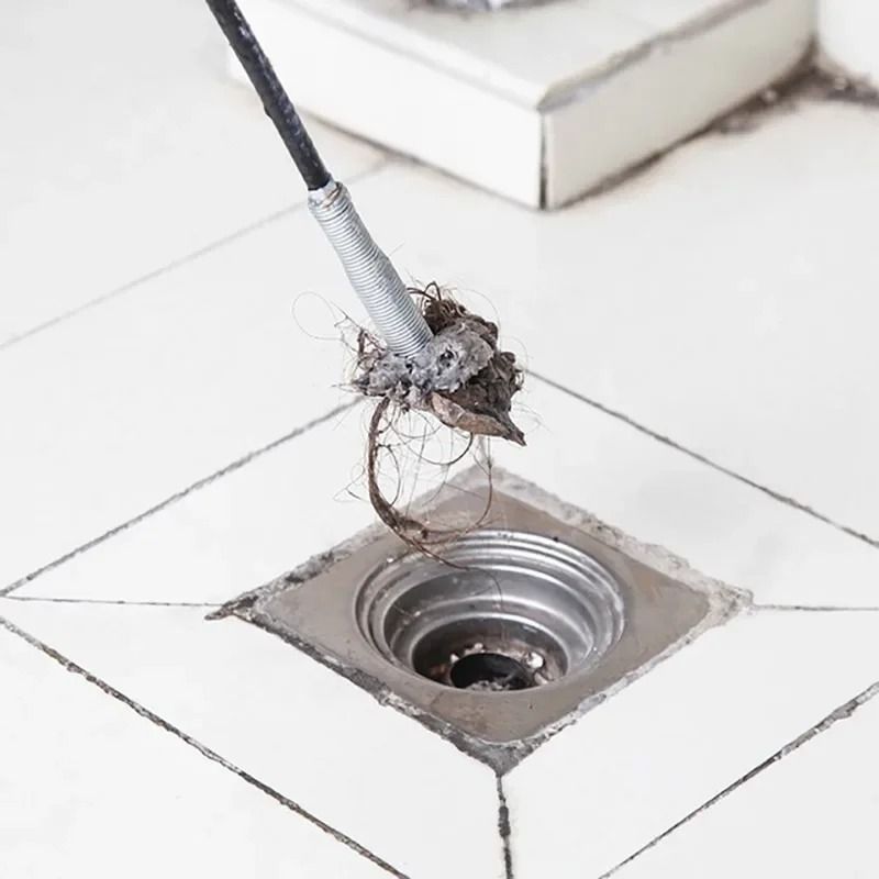 Hand Pinch Cleaning Sewer Pipe Plunger Four Claw Telescopic Drain Opener 3