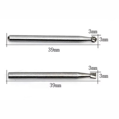 6Piece Rotary Mini Drill Bit Set  HSS Routing Grinding  Milling Cutters For Dremel Tools Wood  Meta