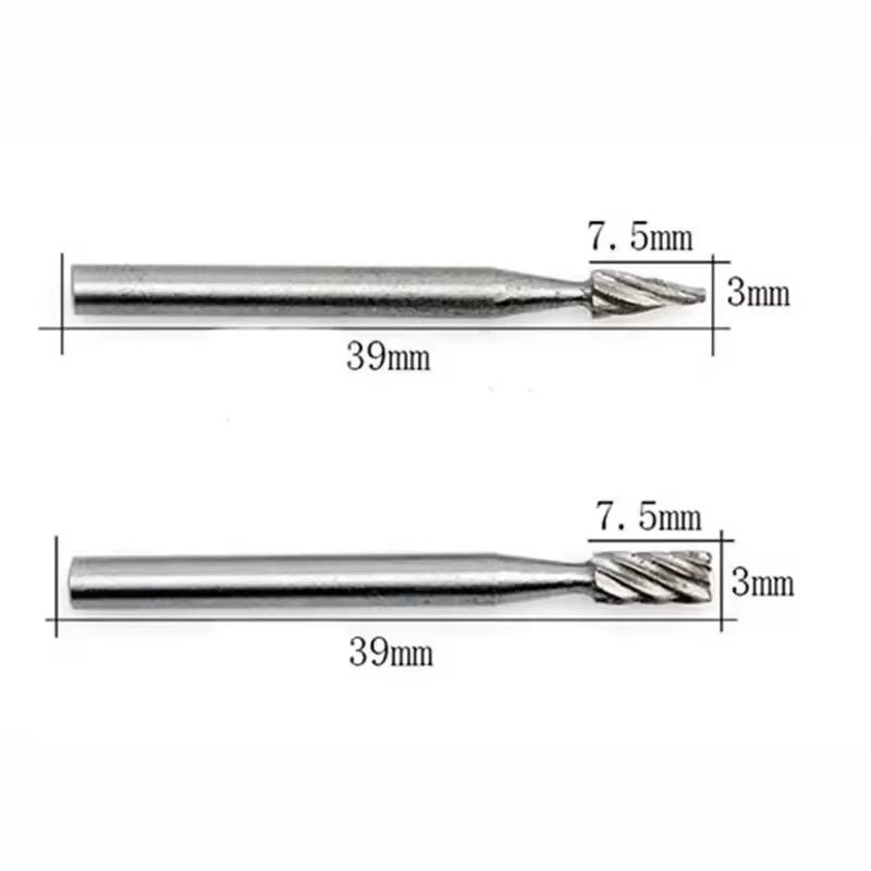 6Piece Rotary Mini Drill Bit Set  HSS Routing Grinding  Milling Cutters For Dremel Tools Wood  Meta