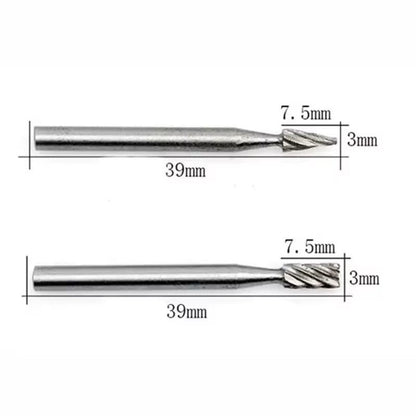 6Piece Rotary Mini Drill Bit Set  HSS Routing Grinding  Milling Cutters For Dremel Tools Wood  Meta