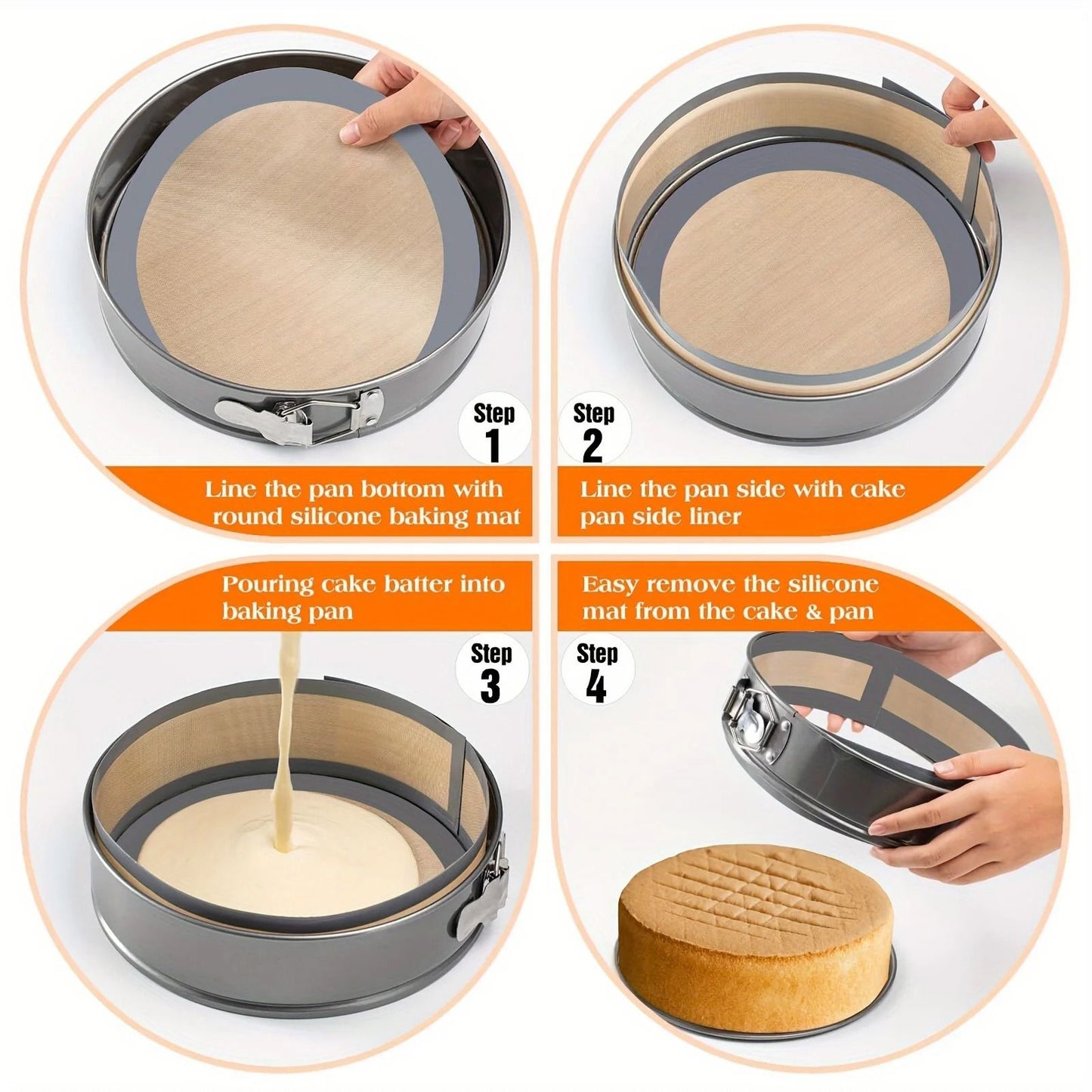 Silicone Baking Pad For Springform Pans 5