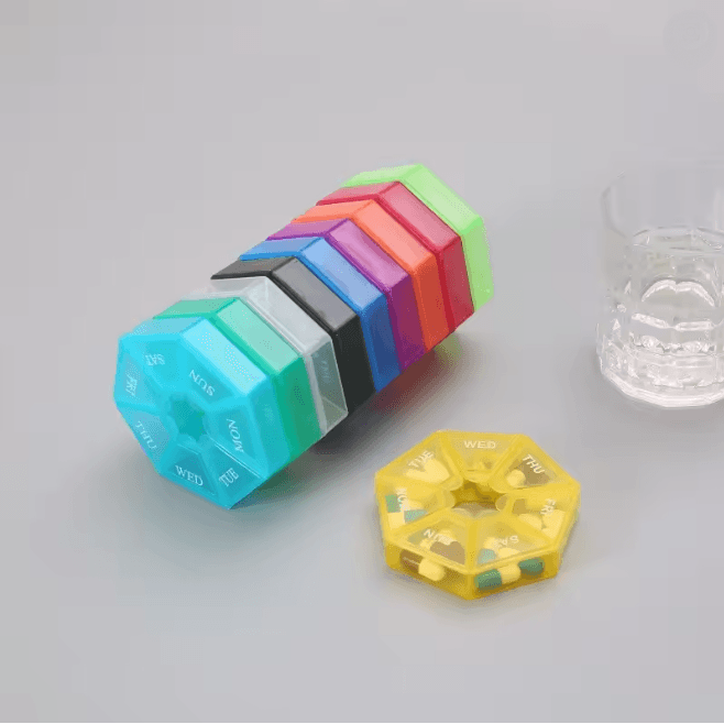 Mini Travel Pill Organizer Box