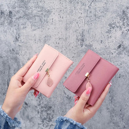 Korean Style Tri Fold Small Wallet For Women 3