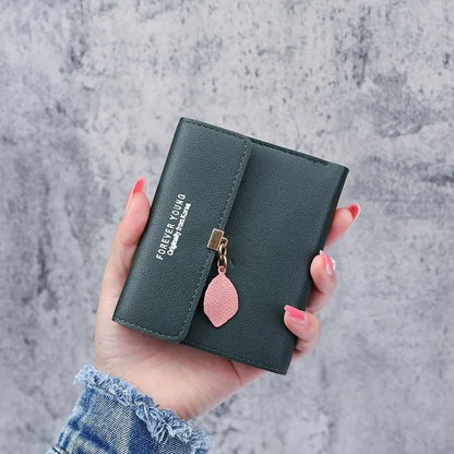 Korean Style Tri Fold Small Wallet For Women 7