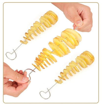 Whirlwind Potato Spiral Cutter  Potato Tower Maker  Vegetable Spiral Slicer  Creative Kitchen Gadge 7