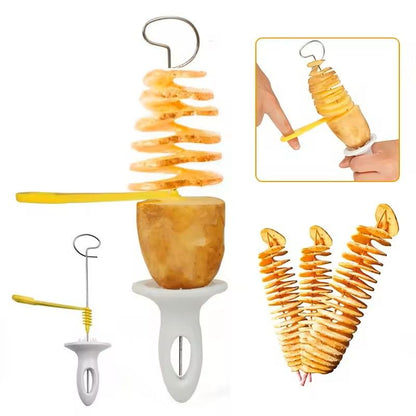 Whirlwind Potato Spiral Cutter – Potato Tower Maker & Vegetable Spiral Slicer | Creative Kitchen Gadget