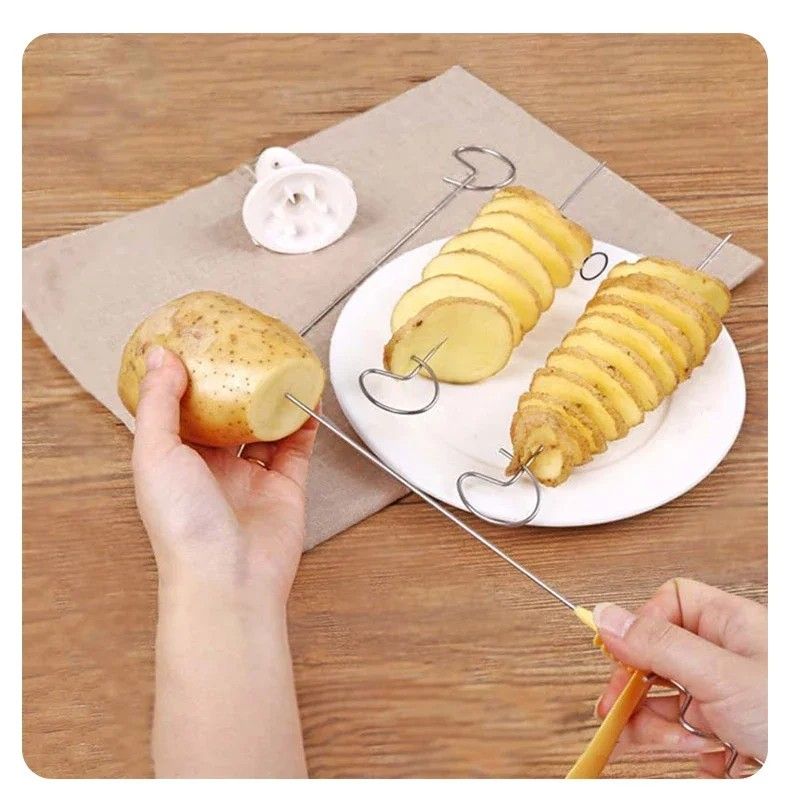 Whirlwind Potato Spiral Cutter  Potato Tower Maker  Vegetable Spiral Slicer  Creative Kitchen Gadge 6