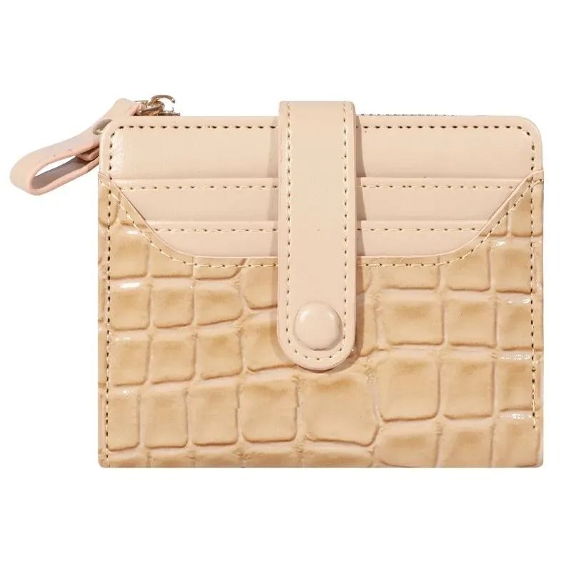 Crocodile Texture Short Wallet For Women 6