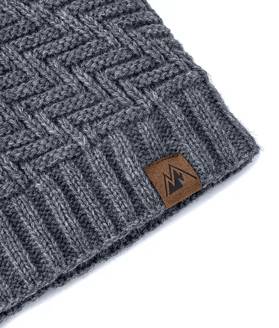 Winter Knit Plush Lined Beanie Hat 2