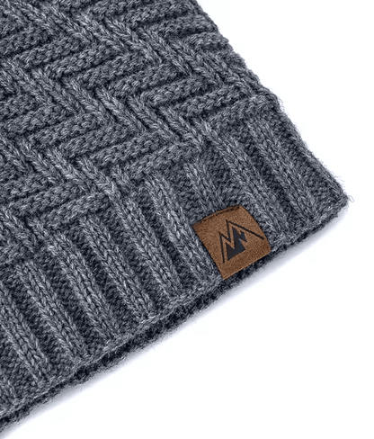 Winter Knit Plush Lined Beanie Hat 2