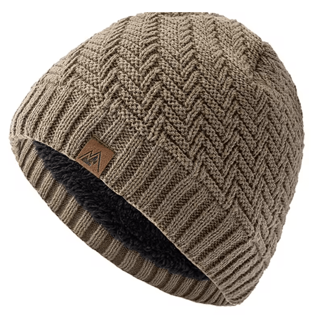 Winter Knit Plush Lined Beanie Hat 4