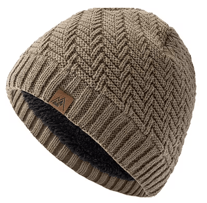 Winter Knit Plush Lined Beanie Hat 4