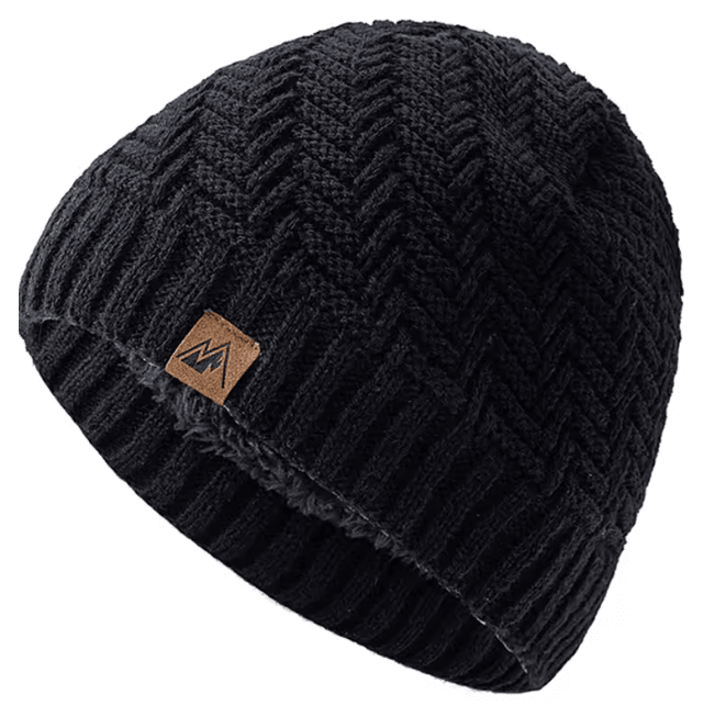 Winter Knit Plush Lined Beanie Hat 5