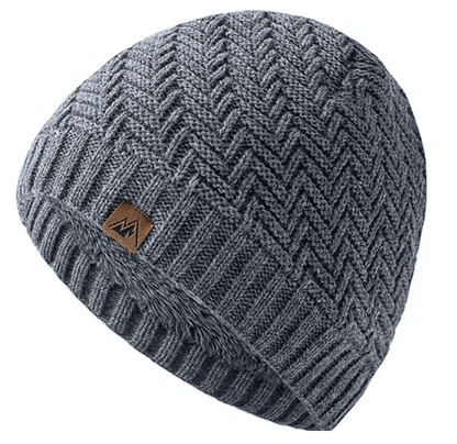 Winter Knit Plush Lined Beanie Hat 7
