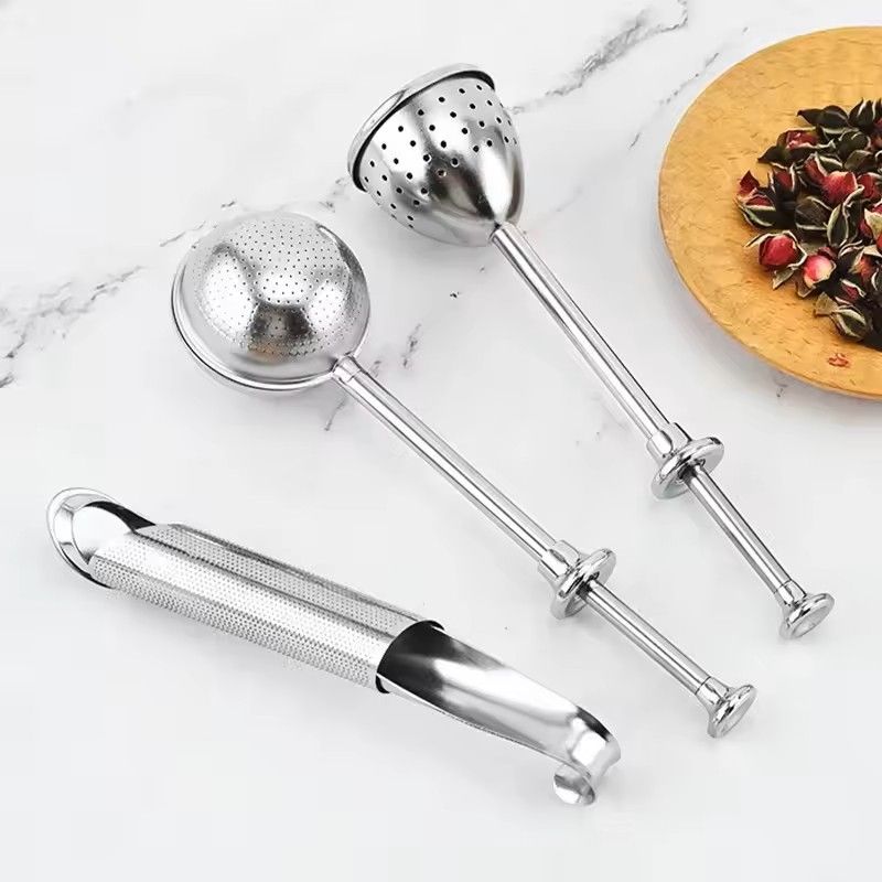 304 Stainless Steel Tea Infuser Spoon  Fine Mesh LooseLeaf Tea Strainer  Filter  Reusable Teaware 5