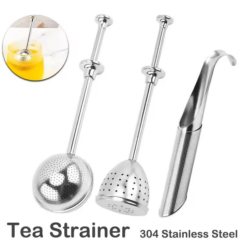 304 Stainless Steel Tea Infuser Spoon  Fine Mesh LooseLeaf Tea Strainer  Filter  Reusable Teaware 6