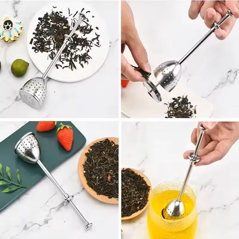 304 Stainless Steel Tea Infuser Spoon  Fine Mesh LooseLeaf Tea Strainer  Filter  Reusable Teaware 2