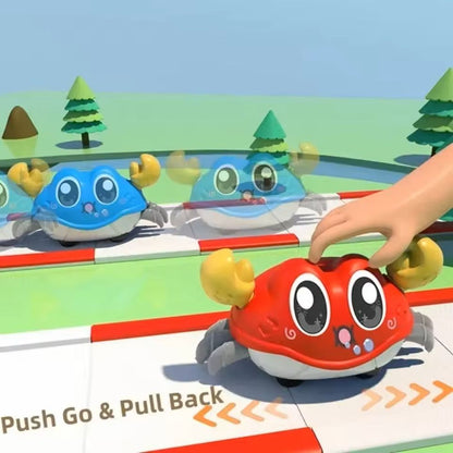 DoubleLoop Running Crab  Octopus Toy Inertia PullAlong Kids PushAndGo Walker For Toddlers 2
