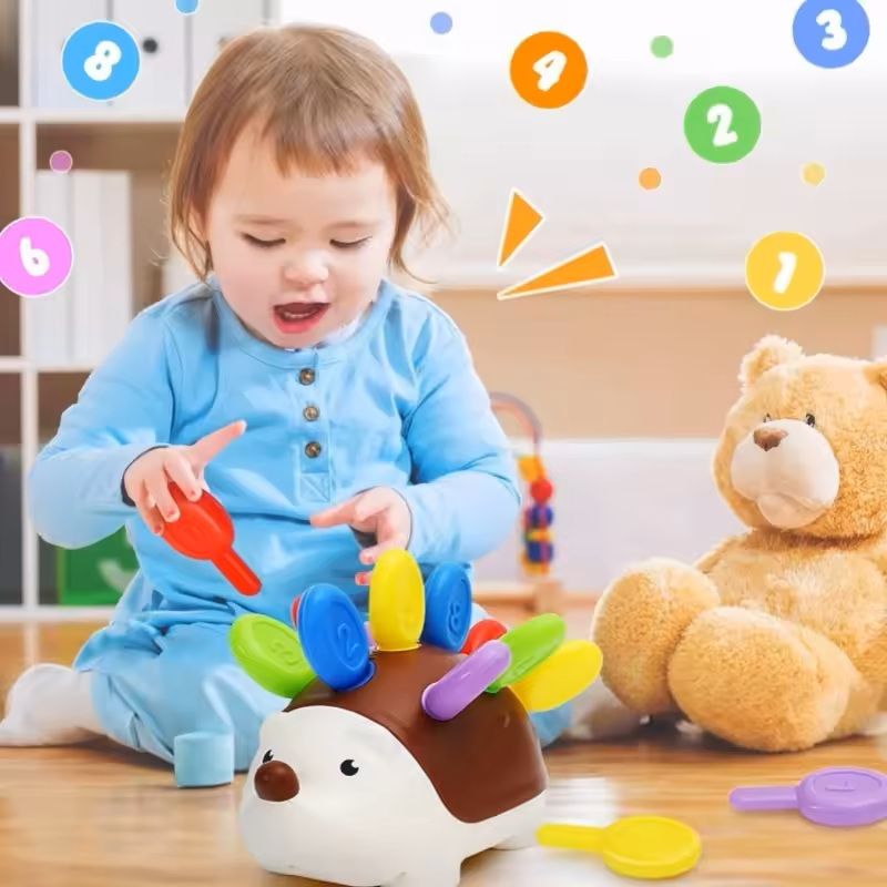 Sensory Hedgehog FineMotor Toy For Toddlers Montessori Early Learning  Development Toy 2