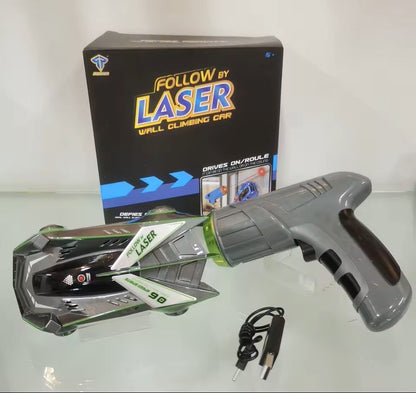 Remote-Controlled Wall-Climbing Car Toy Infrared Laser Induction RC Racing Car for Kids