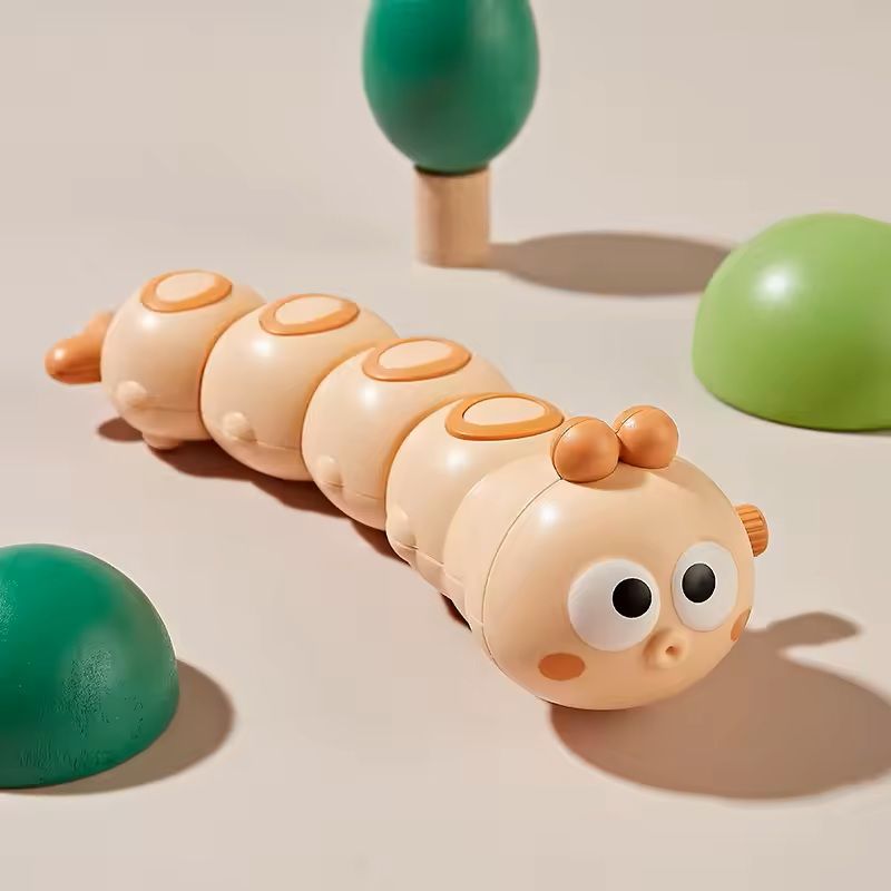 Cartoon Caterpillar PullAlong Running Baby Toy Fun Moving Toy For Toddlers  Babies 1