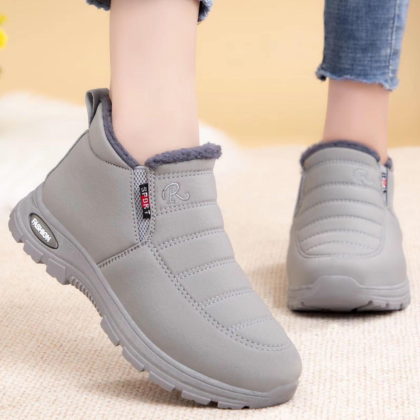 Womens High Top FleeceLined Winter Snow Boots 12
