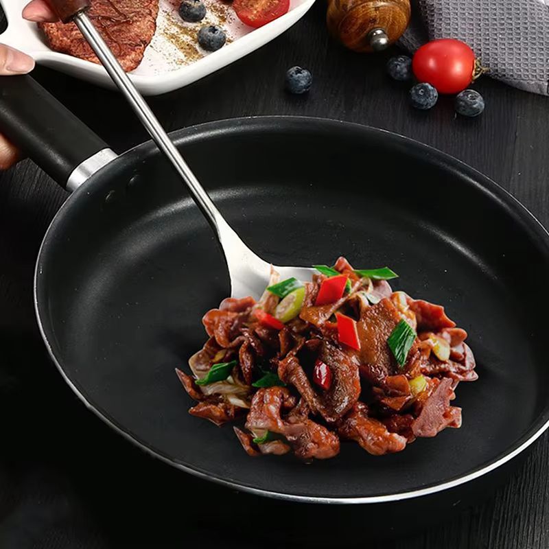 Stainless Steel Wok Spatula And Ladle Kitchen Utensil Set 2