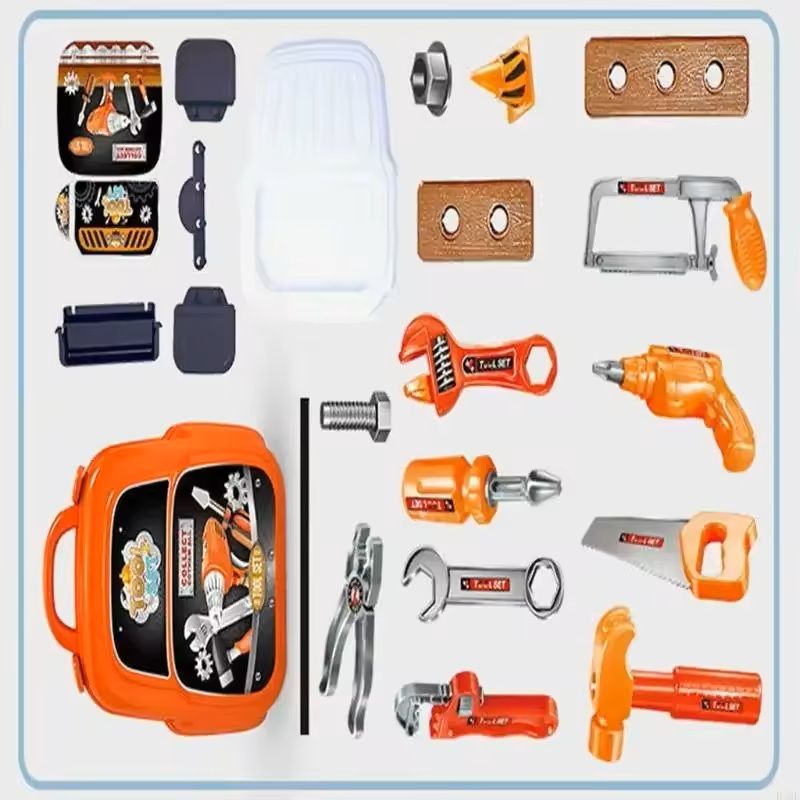 Childrens Construction Tool Set  Pretend Play DIY Kit For Toddlers  Kids 1