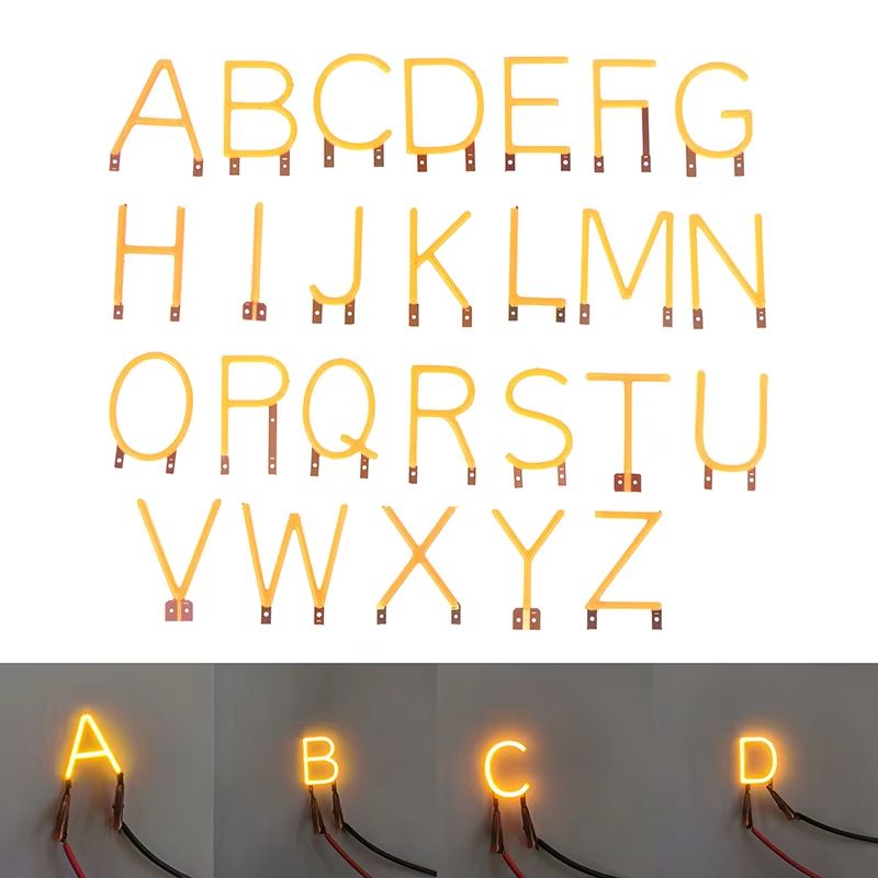 DIY English Letter COB LED Filament Candle Light Module 1