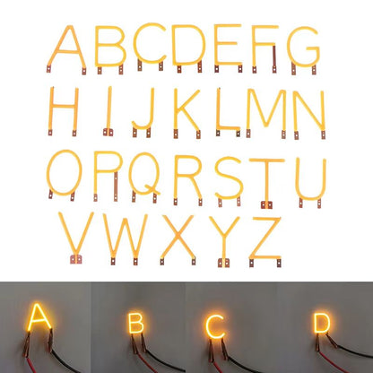 DIY English Letter COB LED Filament Candle Light Module 1