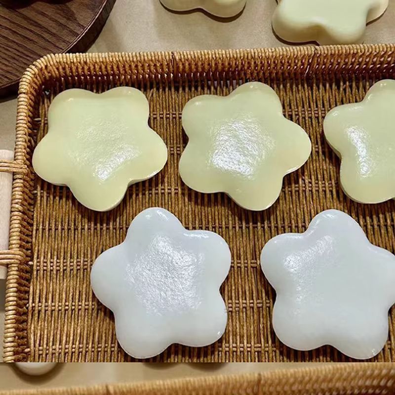 Kawaii Yellow Star Milk Squishy Stress Relief Toy 3