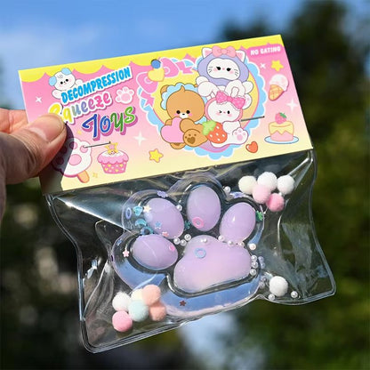 Kawaii Taba Cat Paw Plush Fidget Squeeze Toy 7