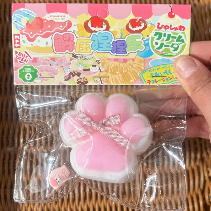 Kawaii Taba Cat Paw Plush Fidget Squeeze Toy 8