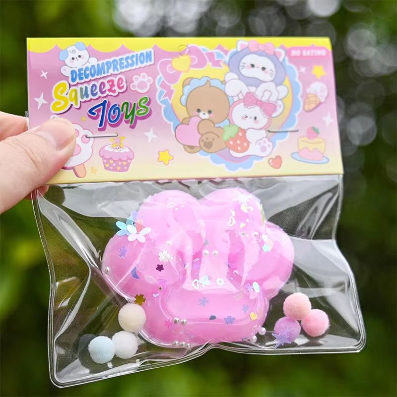 Kawaii Taba Cat Paw Plush Fidget Squeeze Toy 20