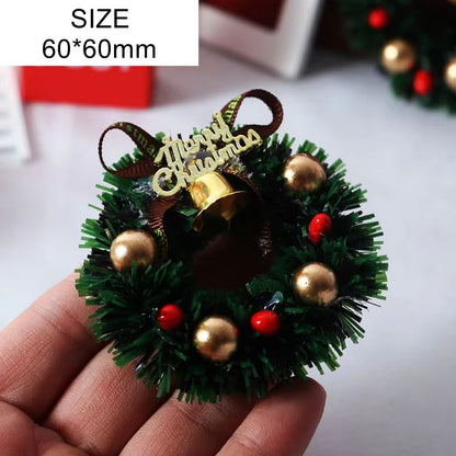 Miniature Glass Christmas Tree Dollhouse Decor Bottle Model 6