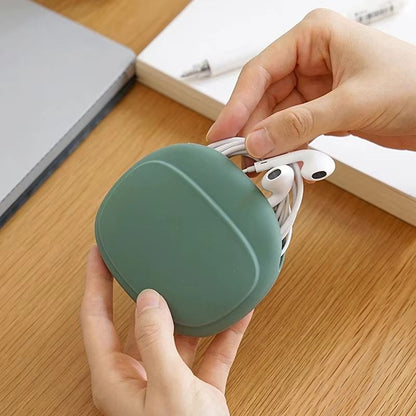 Compact Silicone Travel Cable  Earphone Organizer Case 1