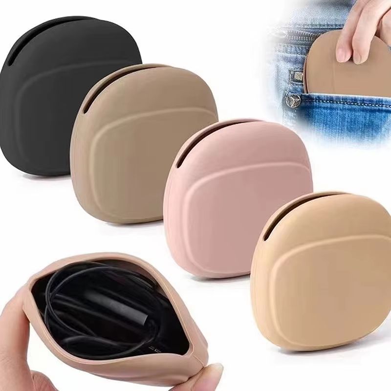 Compact Silicone Travel Cable  Earphone Organizer Case 3