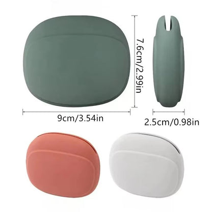 Compact Silicone Travel Cable  Earphone Organizer Case 5