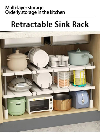 Space Efficient Retractable Under Sink Storage Organizer 5