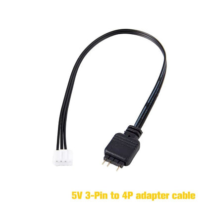 5V ARGB Mini Controller Hub With SATA Power For PC Case Fans 6