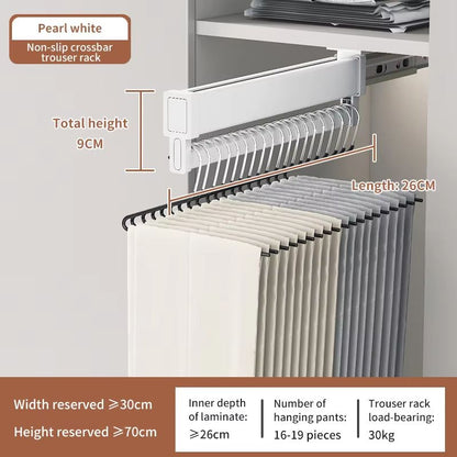 SpaceSaving Expandable Sliding Pants Rack 17