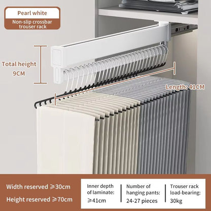 SpaceSaving Expandable Sliding Pants Rack 20