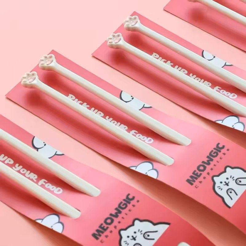 Cat Paw Kids Training Chopsticks Baby Beginner Learning Helper Easy Use Kitchen Tool 1