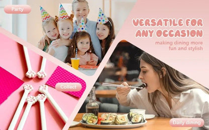 Cat Paw Kids Training Chopsticks Baby Beginner Learning Helper Easy Use Kitchen Tool 8