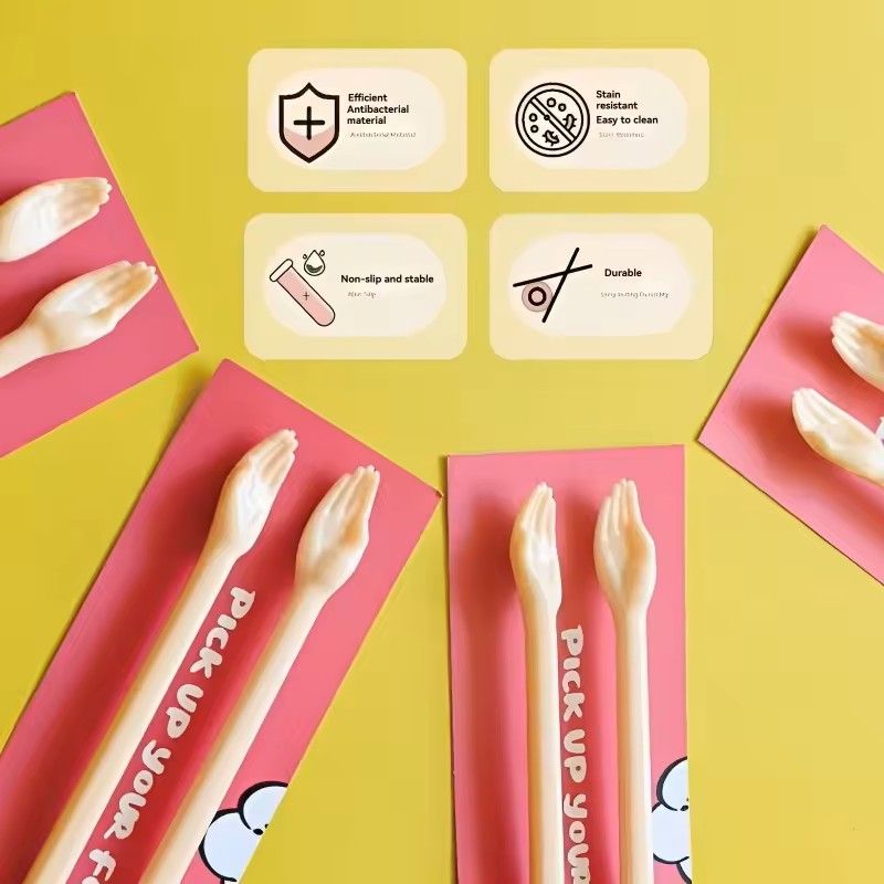 Cat Paw Kids Training Chopsticks Baby Beginner Learning Helper Easy Use Kitchen Tool 6