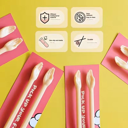 Cat Paw Kids Training Chopsticks Baby Beginner Learning Helper Easy Use Kitchen Tool 6