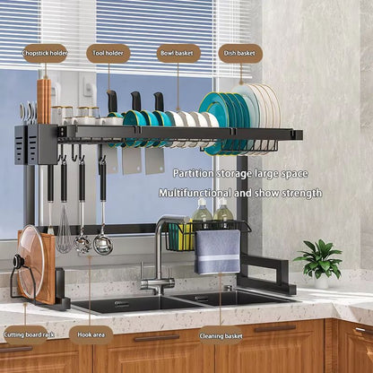 Stainless Steel Kitchen Sink Storage & Draining Rack