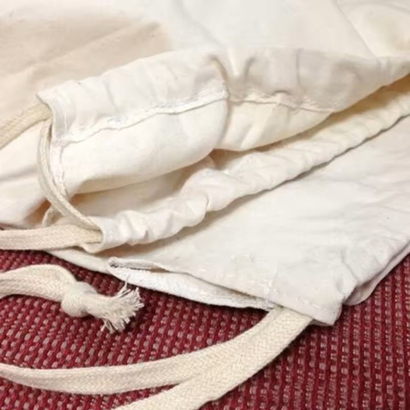 Large Cotton And Linen Laundry Bag Clothes And Toys Storage Bag Printed Fabric Drawstring Duffle Or 4