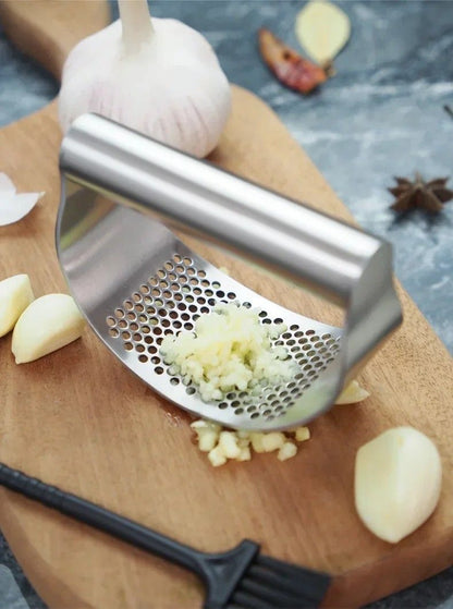 Upgraded Stainless Steel Garlic Press Rocker Manual Garlic Ginger Crusher And Mincer Kitchen Tool 6