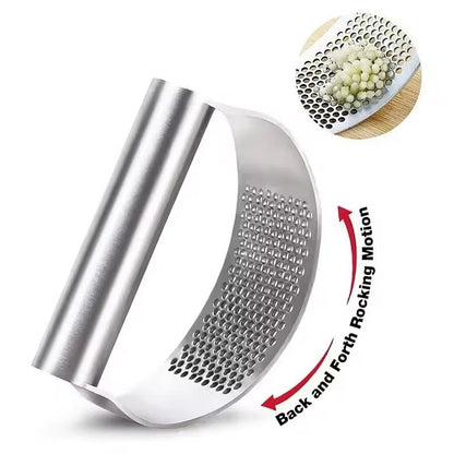 Upgraded Stainless Steel Garlic Press Rocker Manual Garlic Ginger Crusher And Mincer Kitchen Tool 5